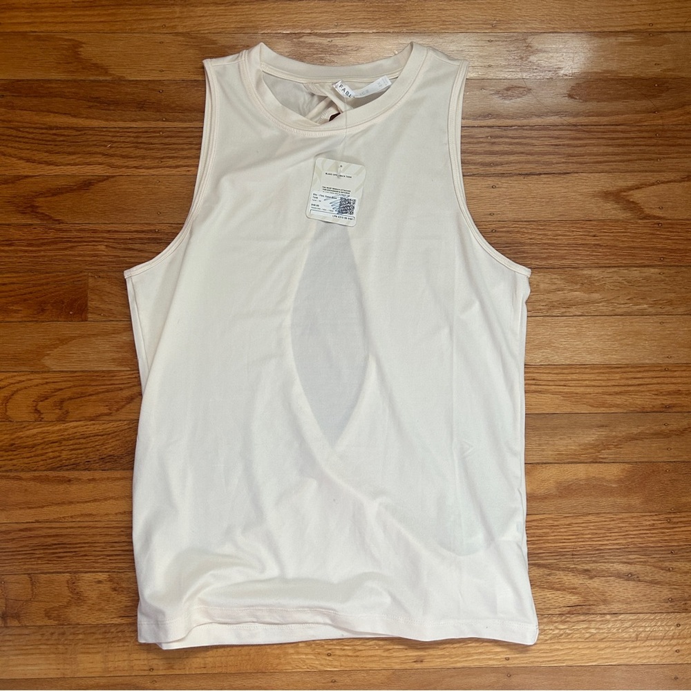 Fabletics Cream Tank Top